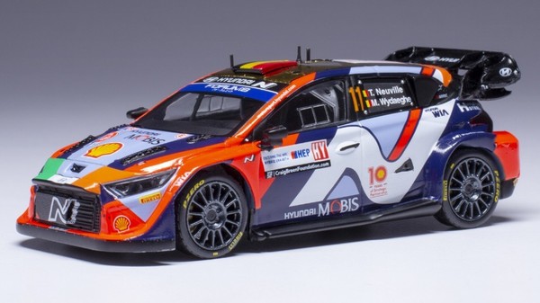 Statisches Modellauto Ixo Hyundai I20 N Wrc Neuville Rally Croatia 2024 1/43-image