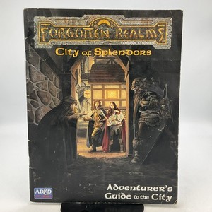 Forgotten Realms City Of Splendors, Adventurers Guide To The City, Paperback VTG
