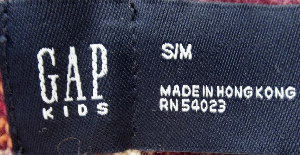 GAP KIDS RED, PINK & WHITE KNIT SNOW HAT CAP Size S-M - Image 3 of 3