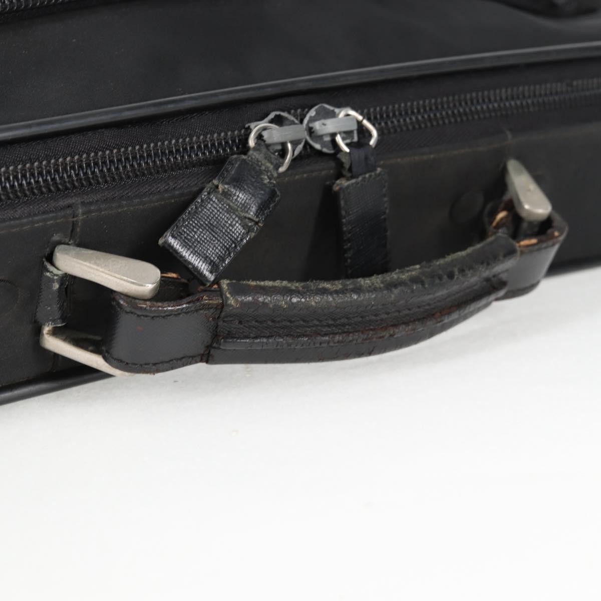 PRADA Hand Bag Nylon Leather 2way Black Silver Auth bs28384 thumbnail 8