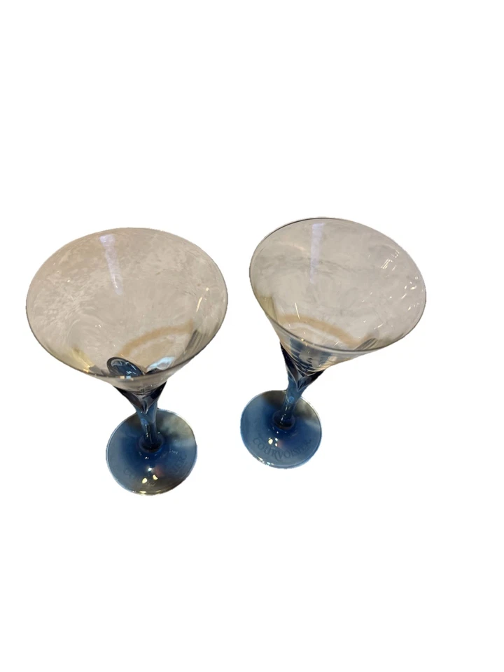 Vasos Martini Bormioli Luigi Courvoisier Coñac Azul Tulipán Tallo (3) Foto 3 de 4