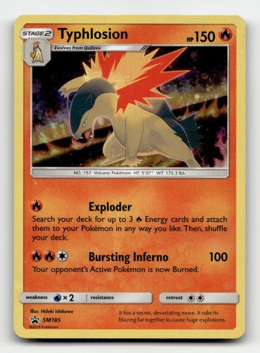 Typhlosion SM185 SM Promos Holofoil Pokemon