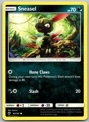 Sneasel 85/147 Common Burning Shadows Pokémon