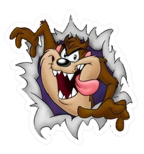 Looney Tunes Taz Tasmanian Devil Water Resistant Sticker