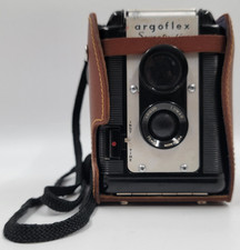 Argoflex Seventy-Five Camera w/ Leather Case 1949-1964 Photo Picture 620 Film