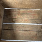 ANTIQUE SEALTEST CRATE AVERTISING BOX CHECKERBOARD RED METAL BANDED HAND PLANED — photo 10