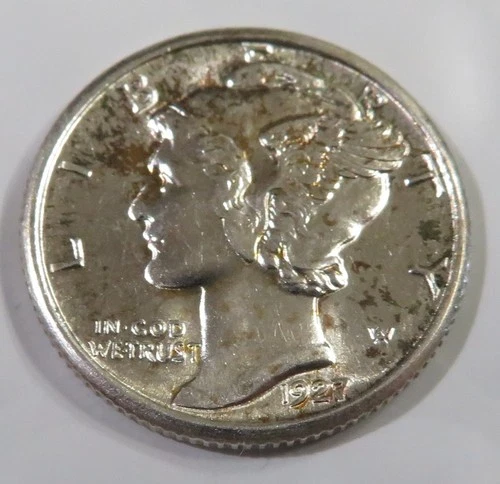 1927 Mercury Dime FSB - GEM BU