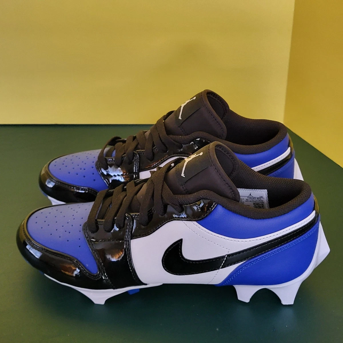 Jordan 1 TD Cleat Low White Black Royal for Sale | Authenticity