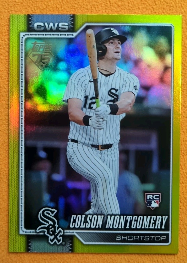 COLSON MONTGOMERY 2026 Topps #157 Yellow Rainbow Foil /399 RC White Sox
