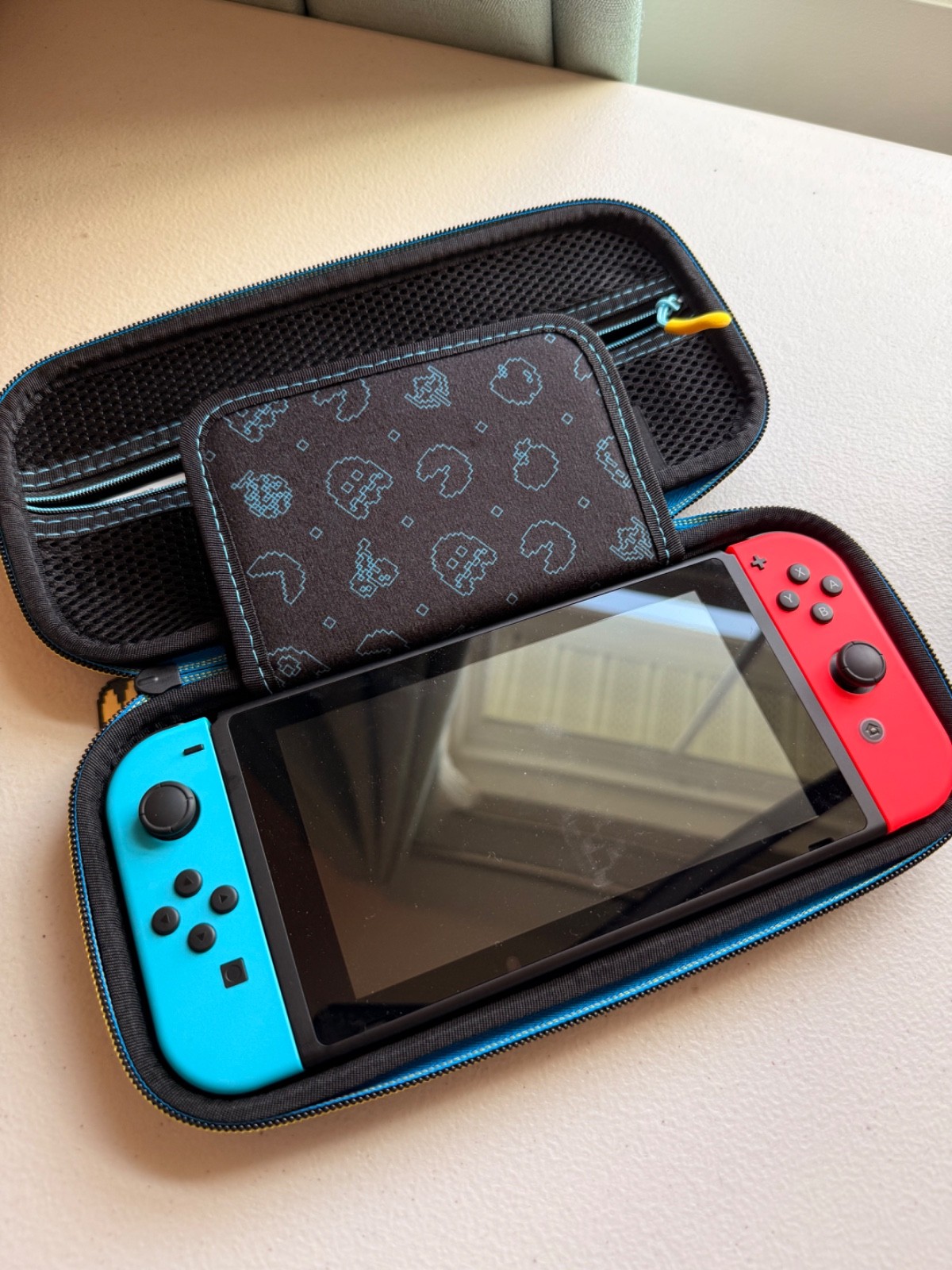 Nintendo Switch v2 Console - Neon Red/Neon Blue CARRYING CASE INCLUDED TESTED