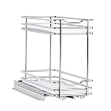 Uimoso Pull-Out 2-Tier Spice Rack Organizer for Cabinet with Sliding Design