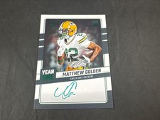 2025 PANINI LUMINANCE FOOTBALL MATTHEW GOLDEN ROOKIE GREEN INK PACKERS