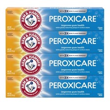 Arm & Hammer Peroxicare Toothpaste For Healthy Gums Clean Mint 6.0oz (Lot of 4) 1.12 per gallon