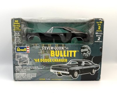 Steve McQueen Bullit 1968 Dodge Charger Metal Body 1:25 Model Kit Revell