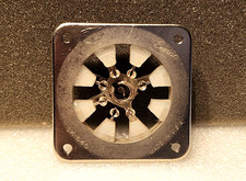 1 - Vintage 7-pin Eimac Female Ceramic Tube Socket SK-640. USA