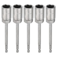 "5 StüCk Nussbohrer-Bits 18Mm 1/4\" Sechskant 6\" Lang CR-V Stahl FüR Bohrmaschinen"