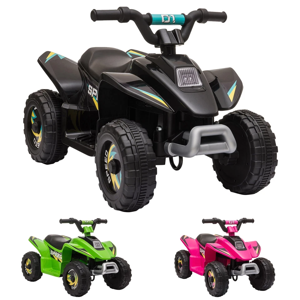 Aosom 6V Kids Electric Ride on Car with Big Wheels 18-36 Months Old