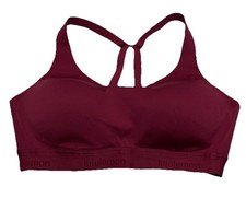 Lululemon Burgundy Fine Form Bra Women  s Size 36C Wireless Convertible Soft Cup