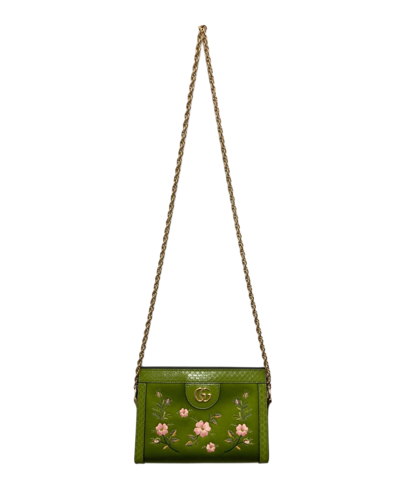 Gucci Off The Flora Chain Shoulder Bag Green   602676 SN2573 thumbnail 14