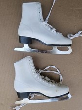 Women's Figure Ice Skates Size 9 White Need New Laces