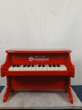 Schoenhut 25-Key Red Wood Toy Piano Classic Children's Musical Instrument