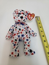 TY Beanie Baby - RED, WHITE  BLUE The Bear 8.5" Stuffed Animal Toy