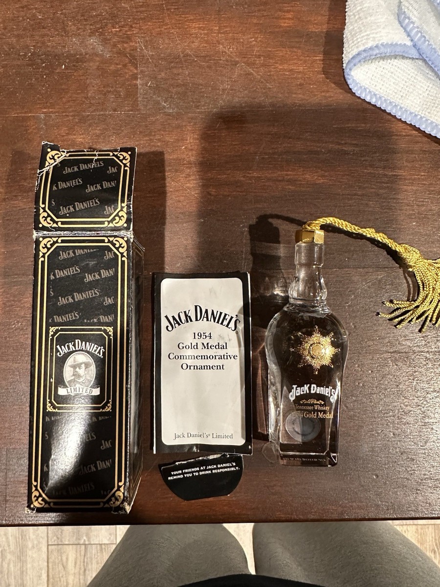 Jack Daniels 1954 Gold Medal Ornament Lenox Limited Edition Rare