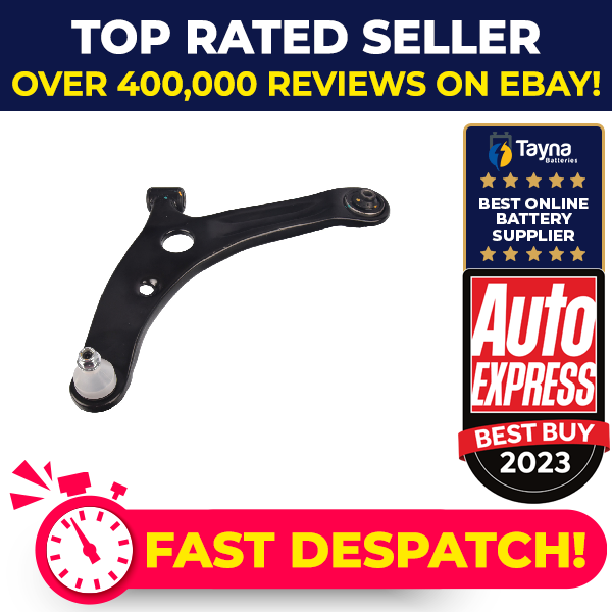 Wishbone / Suspension Arm fits MITSUBISHI COLT Mk6 1.3 Front Lower, Left Quality