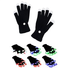 1Pair LED Light Up Gloves, Flashing Gloves Cool Party Gift for Kids Teens Adults