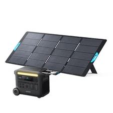 Anker SOLIX F2600 Portable Power Station + PS400(400W)Solar Panel with Kickstand