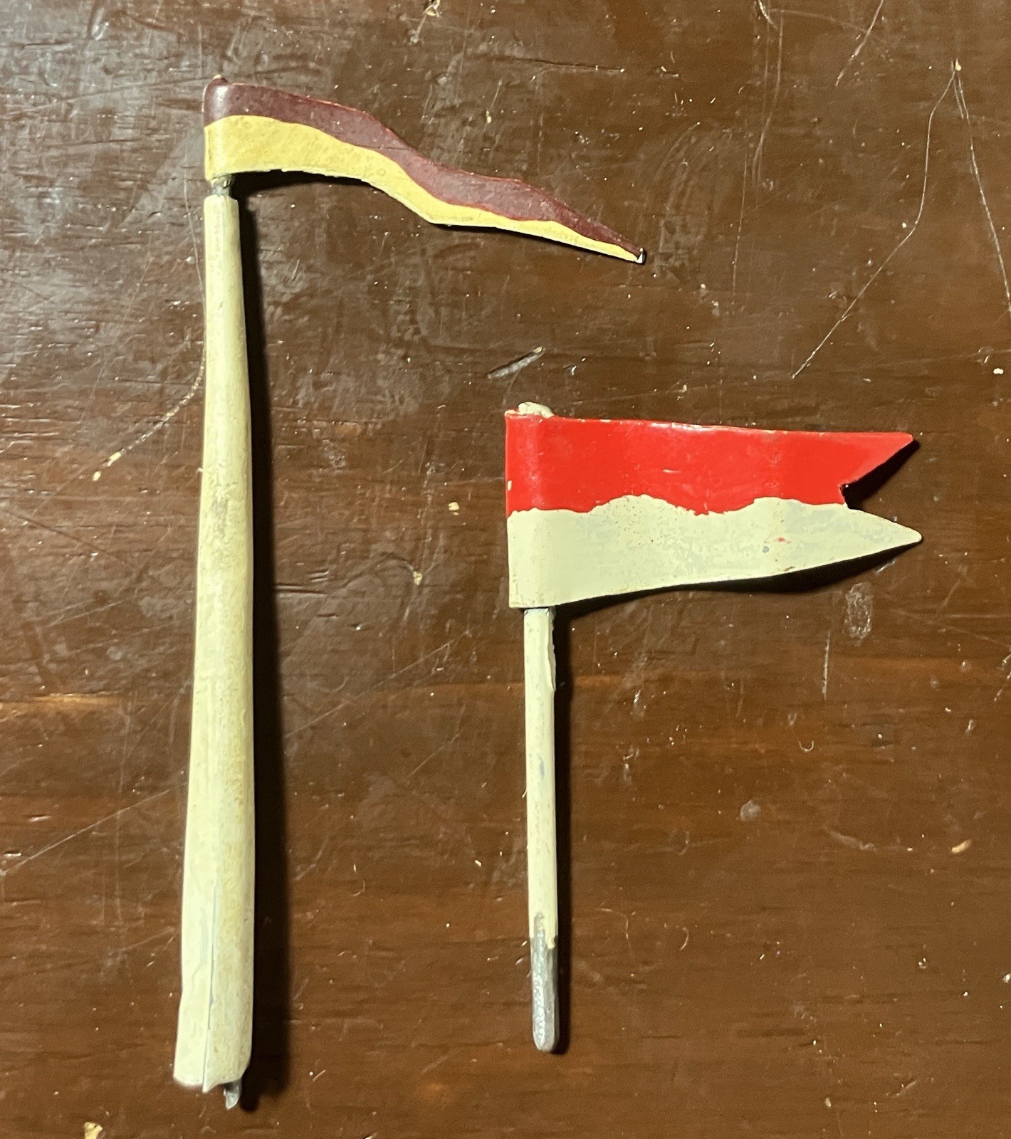 Fleischmann Carette Tinplate German Ship Ocean Liner Mast And Flags