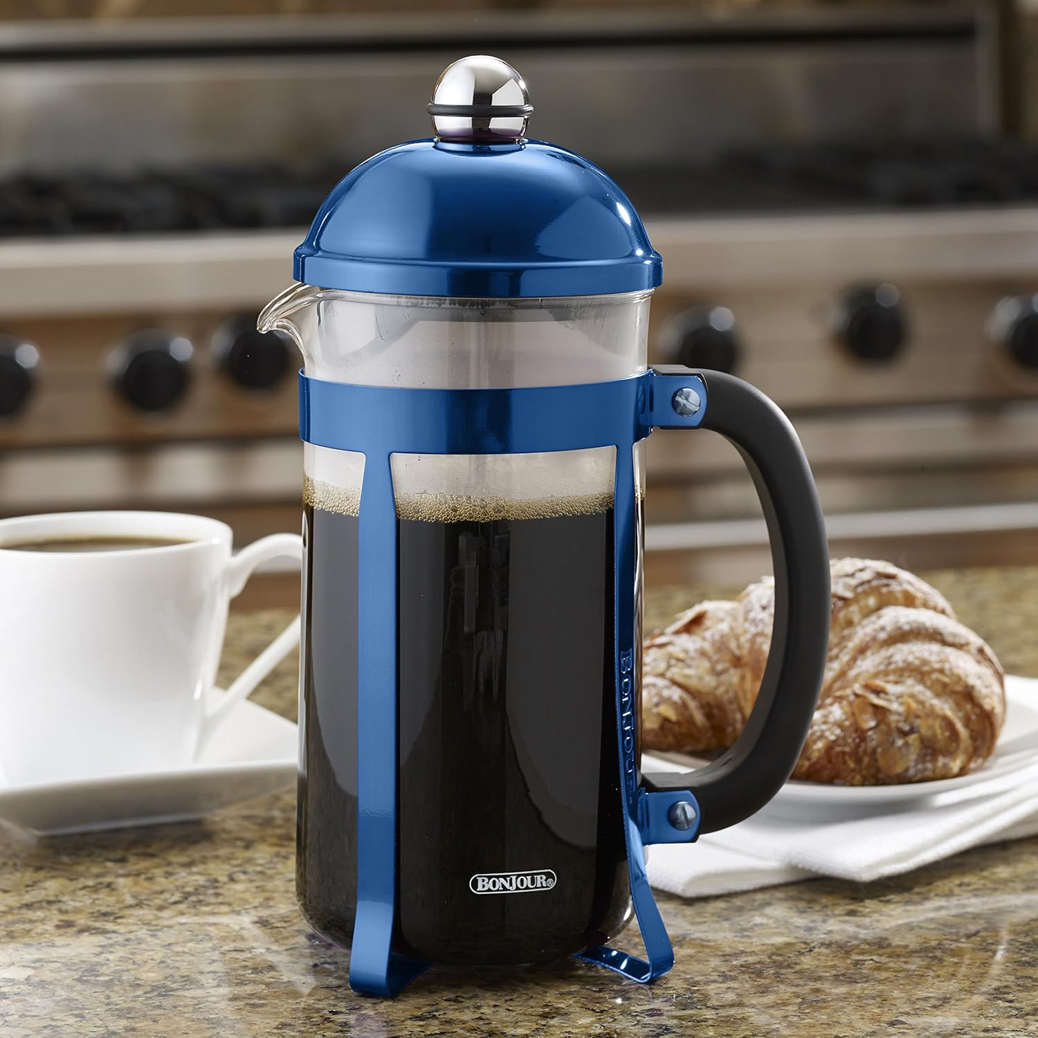 Coffee 8-Cup Maximus French Press, Blue