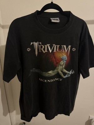 Trivium Ascendancy 2005 Vintage Nu Metal Band Tee Black Size