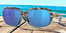 COSTA 6S9041 01 Gannet Wahoo Tortoise Blue 58mm Womens Polarized Sunglasses 580G