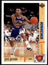 1991-92 Upper Deck #R37 Greg Anthony Rookie Standouts