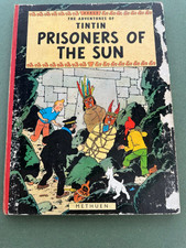 Tintin Prisoners of the Sun – First English Edition 1962 Methuen – Hergé – Worn
