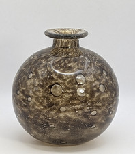 Charles Schneider France Art Deco Luftblasen Studio Glas Vase Deko Kunst