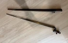 Civil War Socket Bayonet with Scabbard Triangular Blade Metal Leather Brass