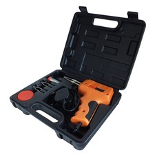 175W Electric Soldering Gun Iron Kit LED Light 3 Tips Solder Wire Flux & Case