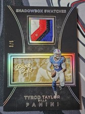 2016 Panini Black Gold Tyrod Taylor Shadowbox Swatches White Gold Prime /5 Bills