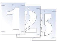 Image of Scan Number Stencil Kit 300mm
