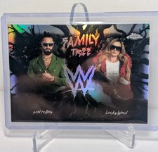 2026 Topps Chrome WWE Family Tree Seth Rollins Becky Lynch Refractor FAM-RL