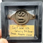 Civil War US Cavalry Bridle Bit Boss – Brass Rosette Union Horse Harness Relic