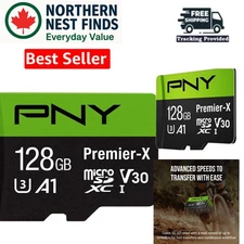 Class 10 128GB Premier-X microSDXC Card - Dust, Shock & Waterproof with 100MB/s