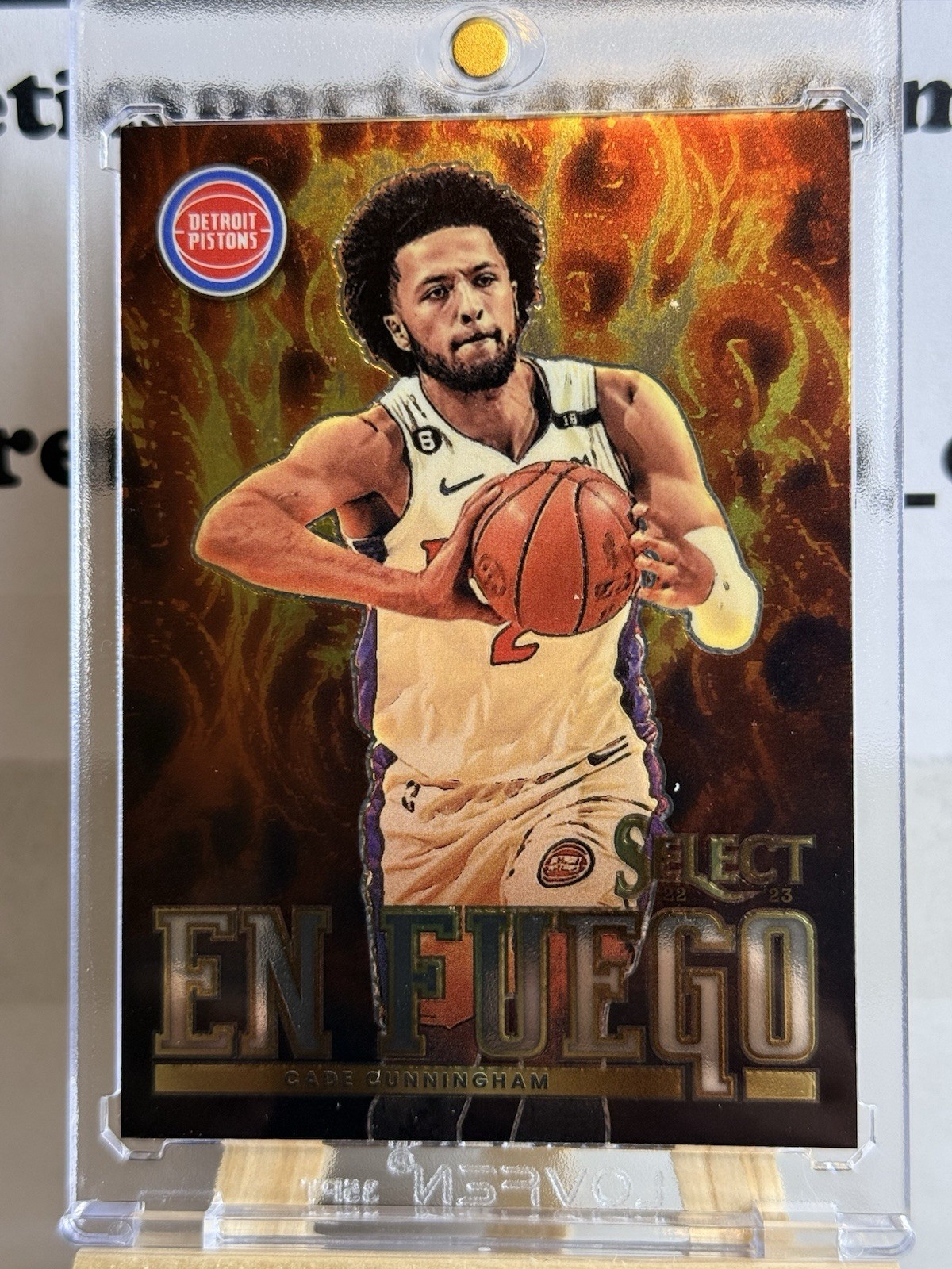 2022-23 Panini Select ☆ Cade Cunningham #10 ☆ En Fuego Silver - Pistons