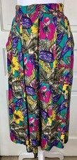 Fundamental Things Colorful Long Skirt w/ Pockets - Vintage - ILGWU Union Made
