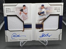 2022 NATIONAL TREASURES!  MATT MANNING!  SHANE BAZ!  ON-CARD AUTOS!  #/99!