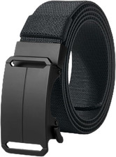 1.5" Stretch Tactical Belt for Men, Free Cut Length Adjustable Nylon Stretch Str