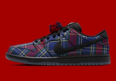 Nike SB Dunk Low Nardwuar Navy Red Plaid II1493-600 Men's Sizes NEW