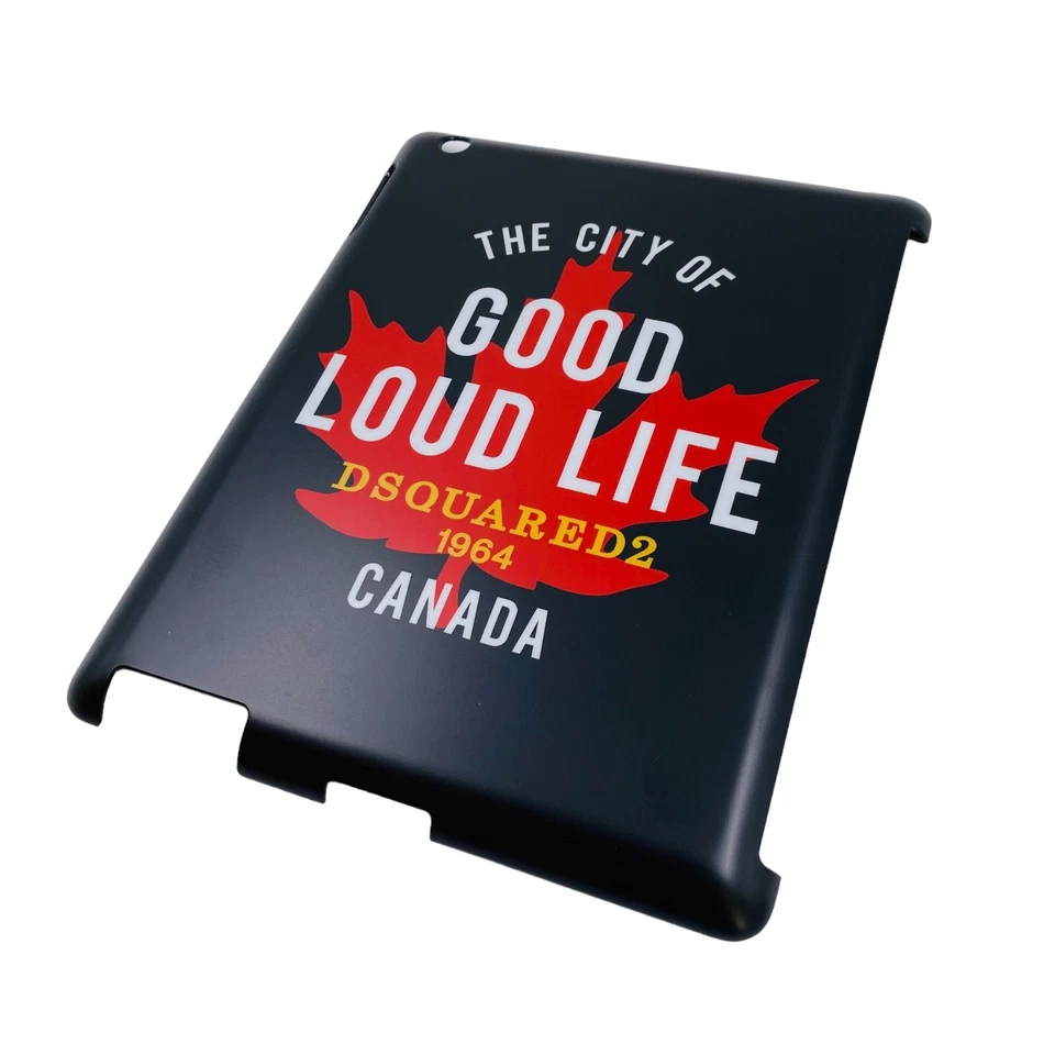 Dsquared2 Canada Black Hard Case Cover For Apple iPad 2 18 cm x 24 cm - Image 2 of 4